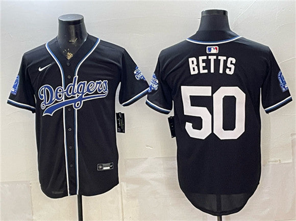 Mookie Betts Los Angeles Dodgers black Vapor jersey