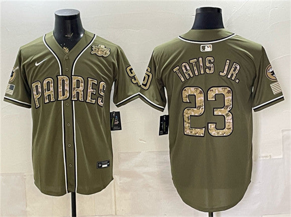 Fernando Tatis Jr San Diego Padres olive jersey