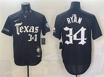 Nolan Ryan Texas Rangers black Vapor jersey