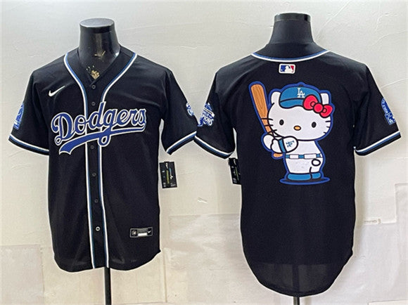 Team Big Logo Los Angeles Dodgers black Vapor jersey