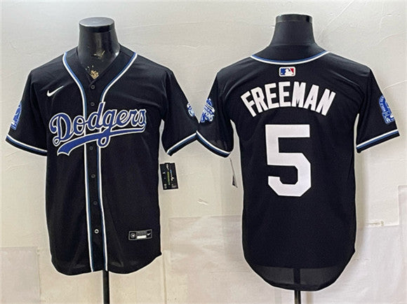 Freddie Freeman Los Angeles Dodgers black Vapor jersey