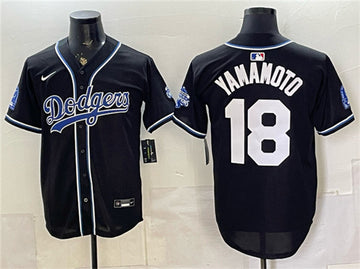 Yoshinobu Yamamoto Los Angeles Dodgers black Vapor jersey