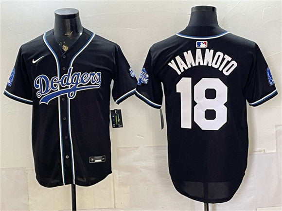 Yoshinobu Yamamoto Los Angeles Dodgers black Vapor jersey