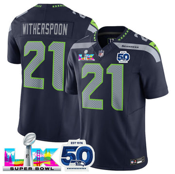 Devon Witherspoon Seattle Seahawks navy Vapor jersey