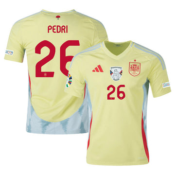 Pedri Spain National Team yellow Away jersey