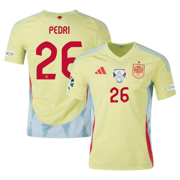 Pedri Spain National Team yellow Away jersey
