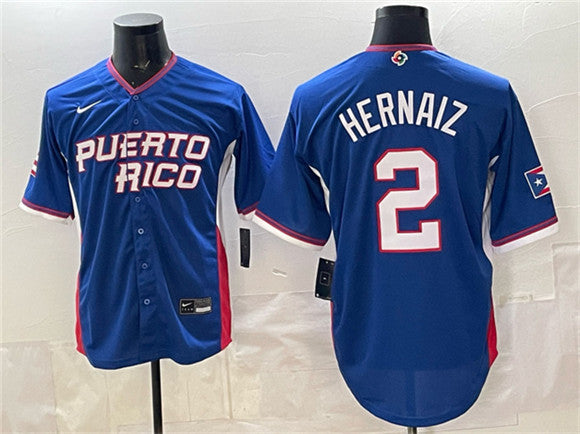 Darell Hernaiz Puerto Rico Baseball royal Classic jersey