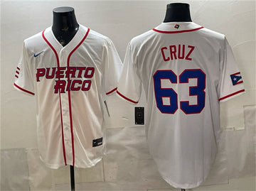 Fernando Cruz Puerto Rico Baseball white Classic jersey