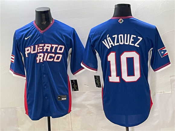 Luis Vázquez Puerto Rico Baseball royal Classic jersey