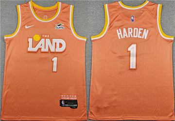 James Harden Cleveland Cavaliers orange City Edition jersey