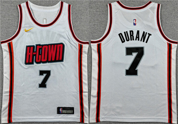 Kevin Durant Houston Rockets white City Edition jersey