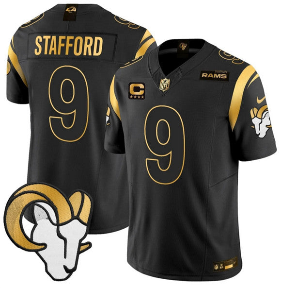 Matthew Stafford Los Angeles Rams black Vapor jersey