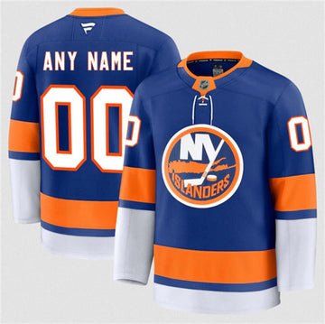 Custom New York Islanders royal Home jersey