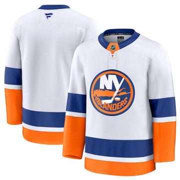 Custom New York Islanders white Away jersey