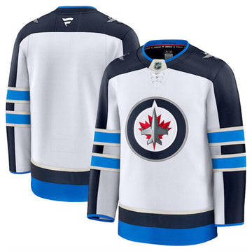 Custom Winnipeg Jets white Away jersey