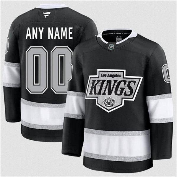 Custom Los Angeles Kings black Home jersey