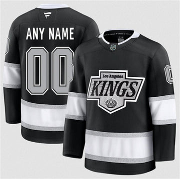 Custom Los Angeles Kings black Home jersey