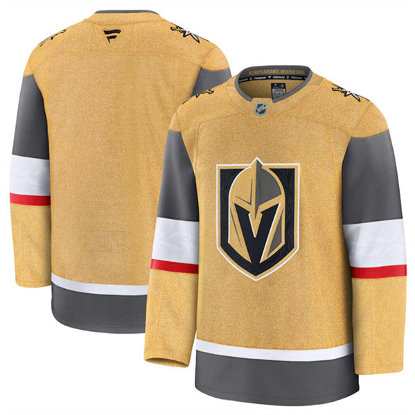 Custom Vegas Golden Knights gold Home jersey