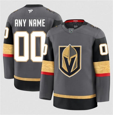Custom Vegas Golden Knights gray Alternate jersey
