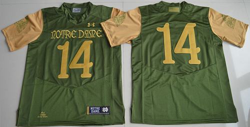 DeShone Kizer Notre Dame Fighting Irish green jersey
