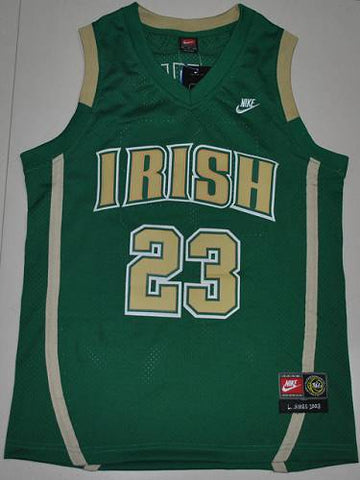 Lebron James Notre Dame Fighting Irish green jersey