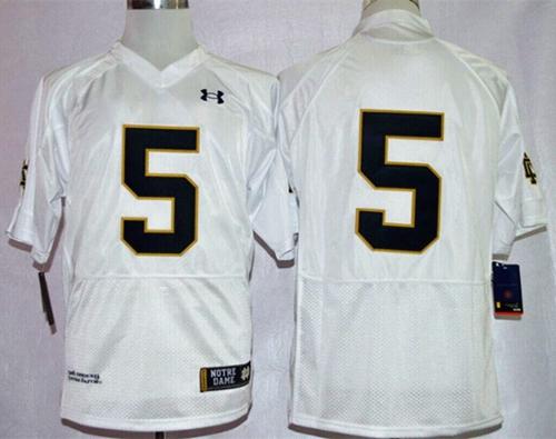 Everett Golson Notre Dame Fighting Irish white jersey