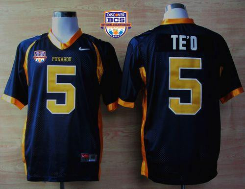 Manti Te'o Notre Dame Fighting Irish navy jersey