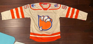 Custom Bakersfield Condors cream jersey