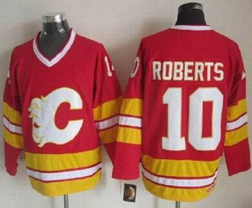 Gary Roberts Calgary Flames red Throwback jersey