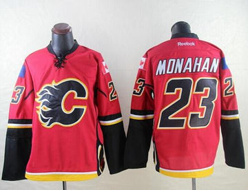 Sean Monahan Calgary Flames red jersey