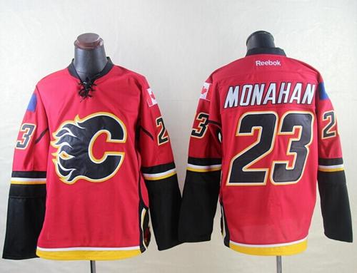 Sean Monahan Calgary Flames red jersey