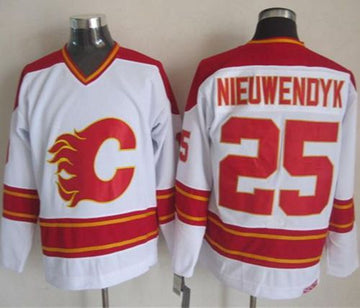 Joe Nieuwendyk Calgary Flames white Throwback jersey
