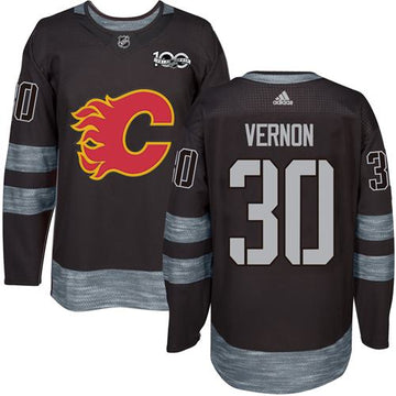 Mike Vernon Calgary Flames black jersey