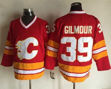 Doug Gilmour Calgary Flames red Throwback jersey