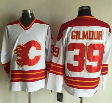 Doug Gilmour Calgary Flames white Throwback jersey