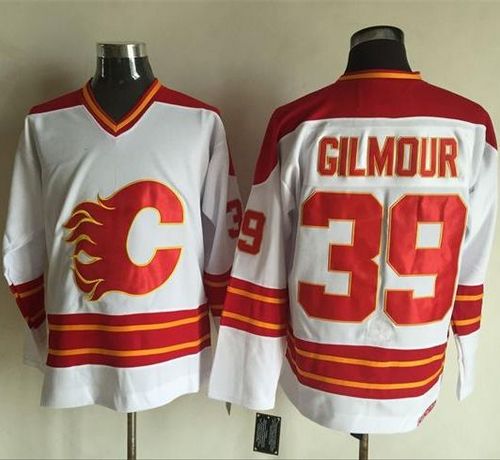 Doug Gilmour Calgary Flames white Throwback jersey
