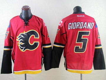 Mark Giordano Calgary Flames red jersey