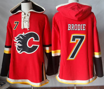 TJ Brodie Calgary Flames red jersey