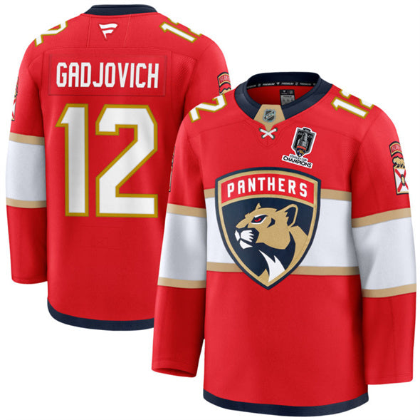Jonah Gadjovich Florida Panthers red Home jersey