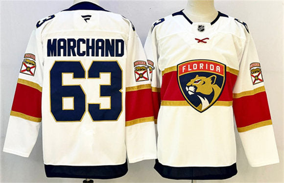 Brad Marchand Florida Panthers white Home jersey