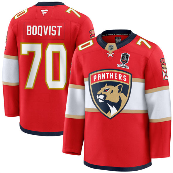 Jesper Boqvist Florida Panthers red Home jersey