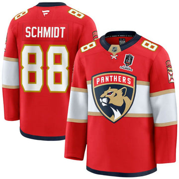 Nate Schmidt Florida Panthers red Home jersey