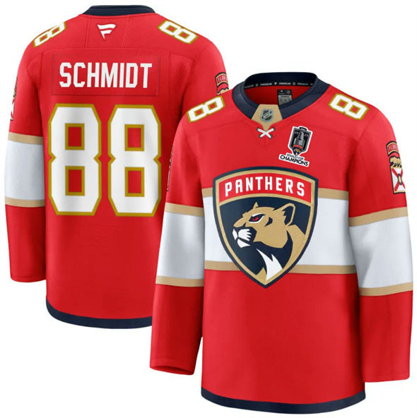 Nate Schmidt Florida Panthers red Home jersey