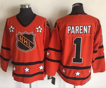 Bernie Parent Philadelphia Flyers orange Throwback jersey