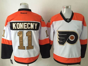 Travis Konecny Philadelphia Flyers white jersey