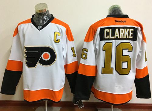 Bobby Clarke Philadelphia Flyers white jersey
