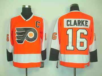Clarke Philadelphia Flyers orange Throwback jersey