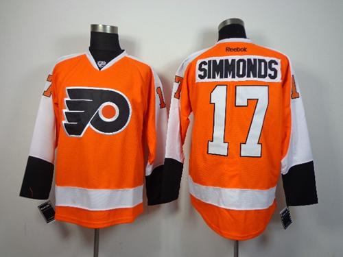 Wayne Simmonds Philadelphia Flyers orange jersey