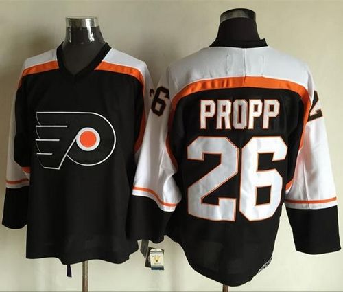 Brian Propp Philadelphia Flyers black Throwback jersey