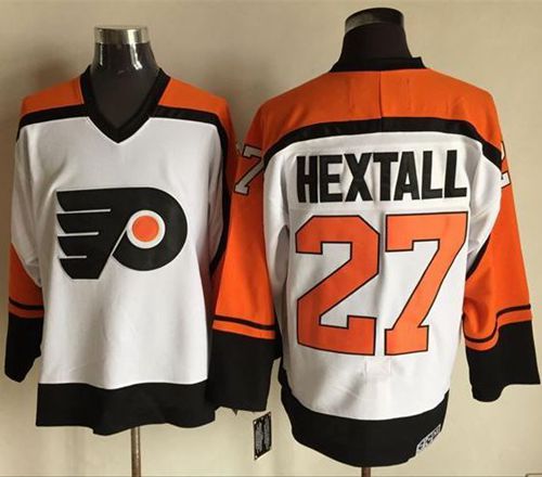 Ron Hextall Philadelphia Flyers white-black Throwback jersey